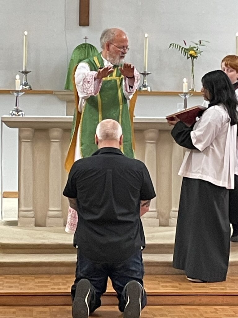 Adrian is blessed as a Street Pastor